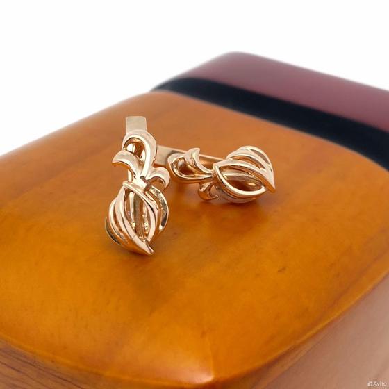 Золотые серьги 585пр. вес: 2,94гр