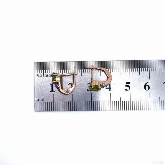 Золотые серьги с бриллиантами 585пр. вес: 2,46гр