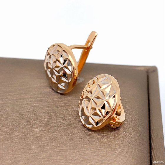 Золотые серьги 585пр. вес: 5,08гр