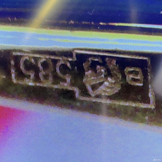 Золотые серьги с камнями 585пр. вес: 2,05гр