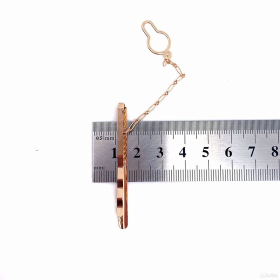 Золотой зажим для галстука 585пр. вес: 3,40гр