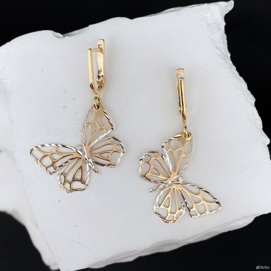 Золотые серьги 585пр. вес: 2,80гр