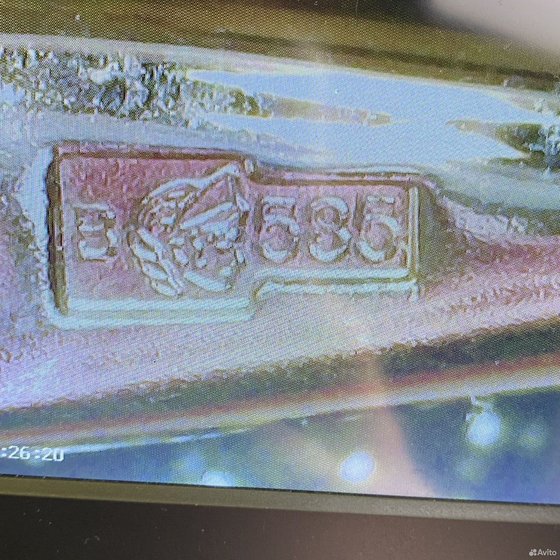 Золотые серьги 585пр. вес: 1,52гр