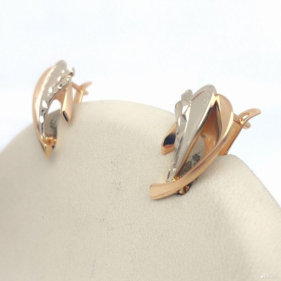 Золотые серьги 585пр. вес: 6,52гр