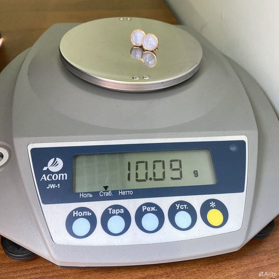 Золотые запонки с камнями 585пр. вес: 10,09гр