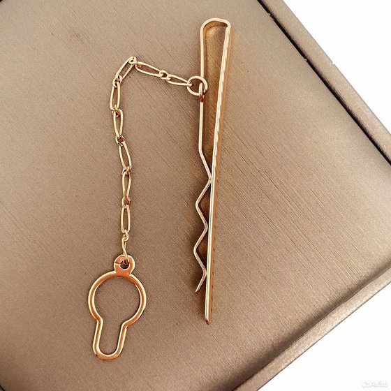 Золотой зажим для галстука 585пр. вес: 3,40гр