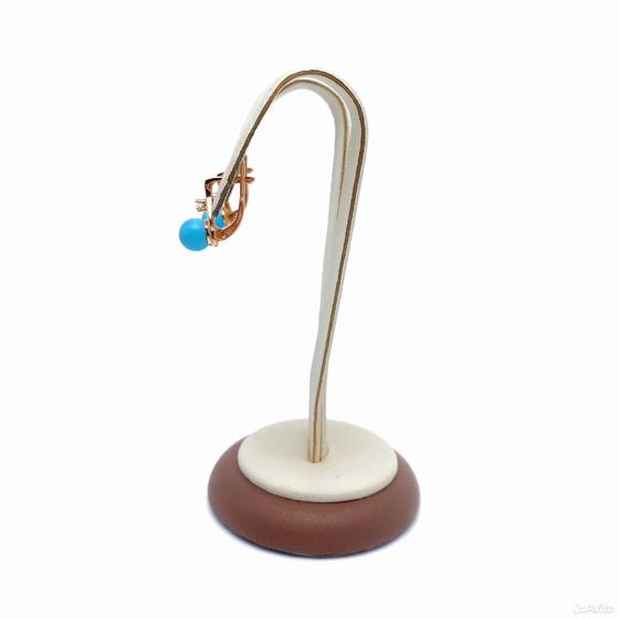 Золотые серьги с камнями 585пр. вес: 2,70гр