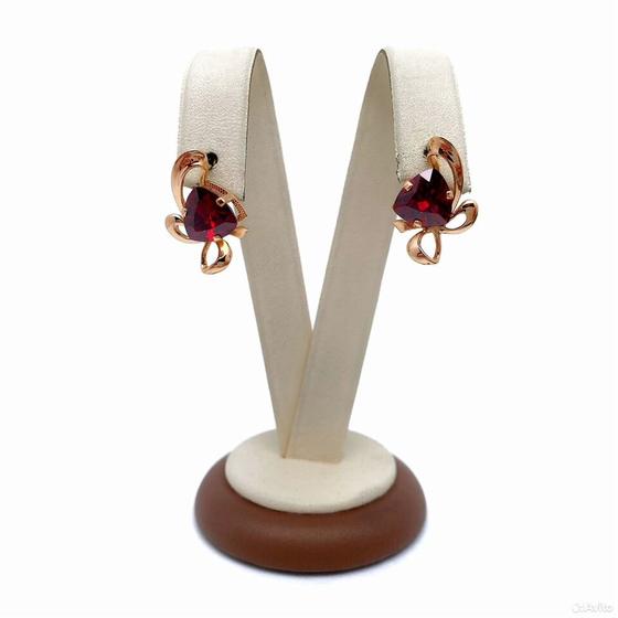 Золотые серьги с камнями 585пр. вес: 5,95гр