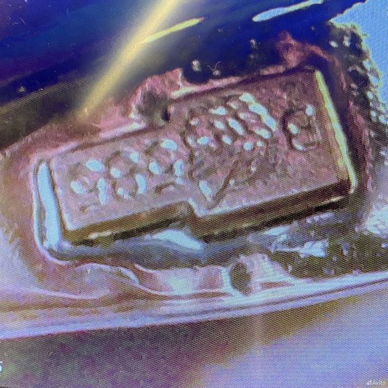 Золотые серьги с камнями 585пр. вес: 5,97гр