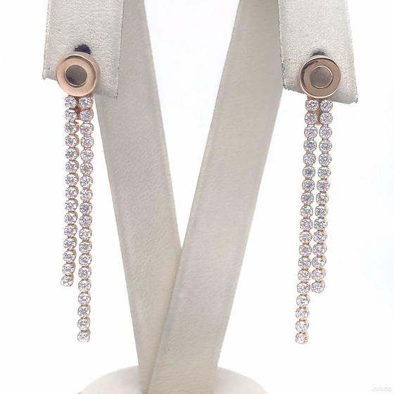 Золотые серьги с камнями 585пр. вес: 3,60гр