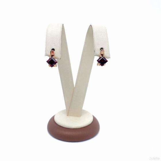 Золотые серьги с камнями 585пр. вес: 3,60гр