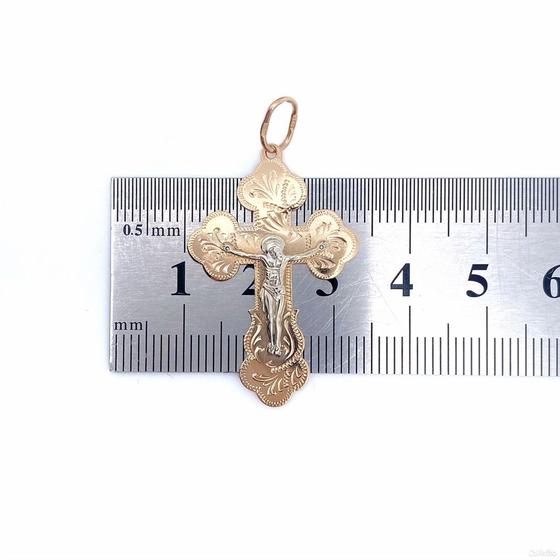 Золотой крест 585пр. вес: 2,52 гр