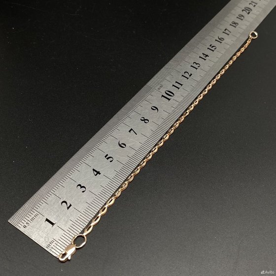Золотой браслет 585пр. вес: 1,87гр. длина: 18см