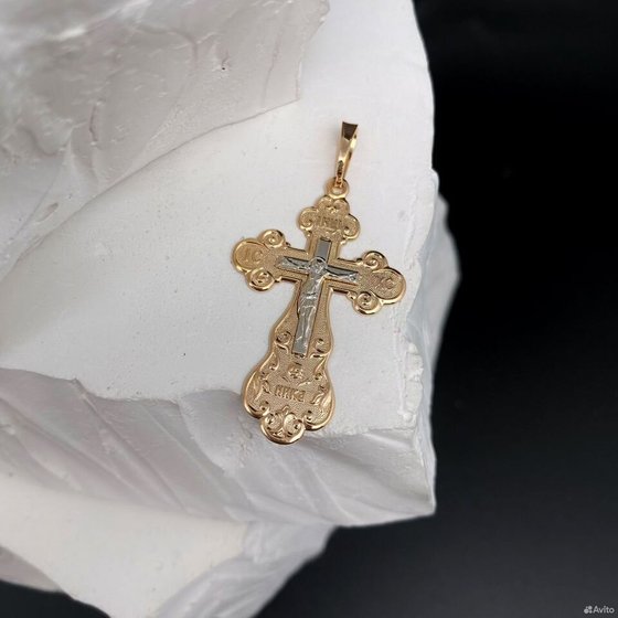 Золотой крест 585пр. вес: 1,81гр