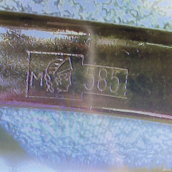 Золотое кольцо с камнем 585пр. размер: 16