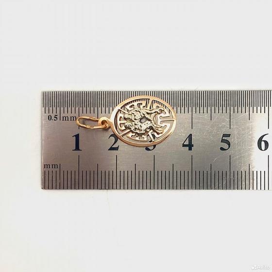 Золотая подвеска 585пр. вес: 0,85гр