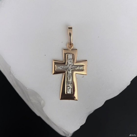 Золотой крест 585пр. вес: 1,43гр