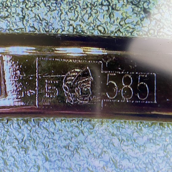 Золотое кольцо 585пр. вес: 1,12гр. размер: 16,1