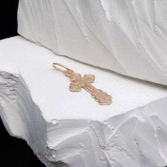 Золотой крест 585пр. вес: 0,46гр