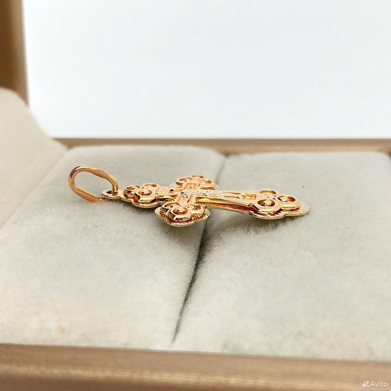 Золотой крест 585пр. вес: 1,82гр