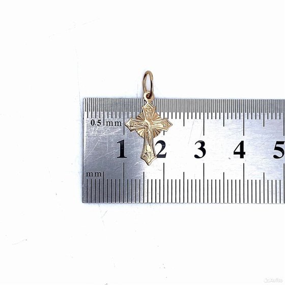 Золотой крест 585пр. вес: 0,83гр