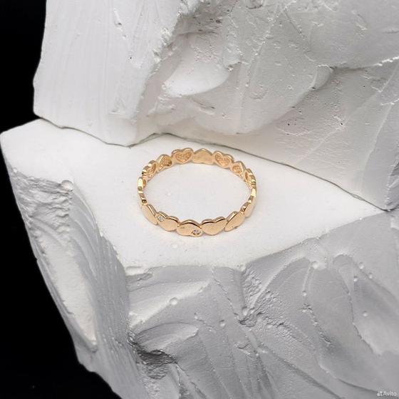 Золотое кольцо с бриллиантами 585пр. размер: 18,5