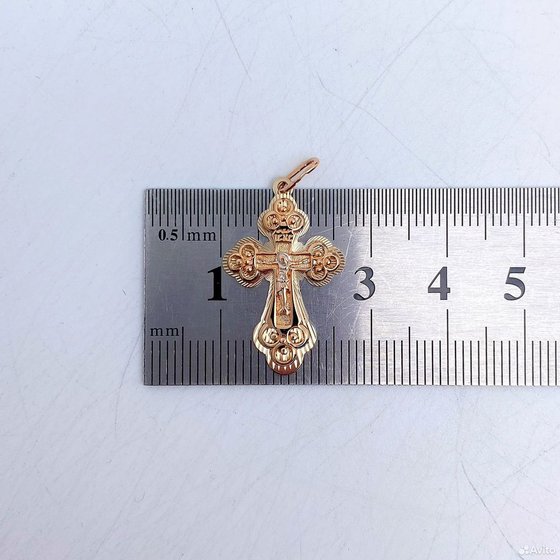 Золотой крест 585пр. вес: 1,82гр