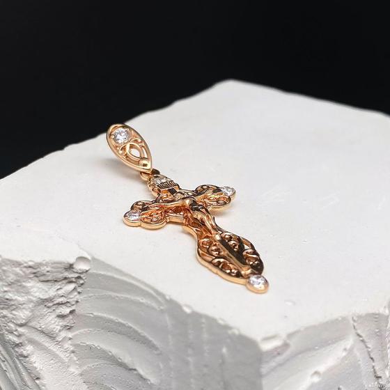 Золотой крест с камнями 585пр. вес: 2,71гр