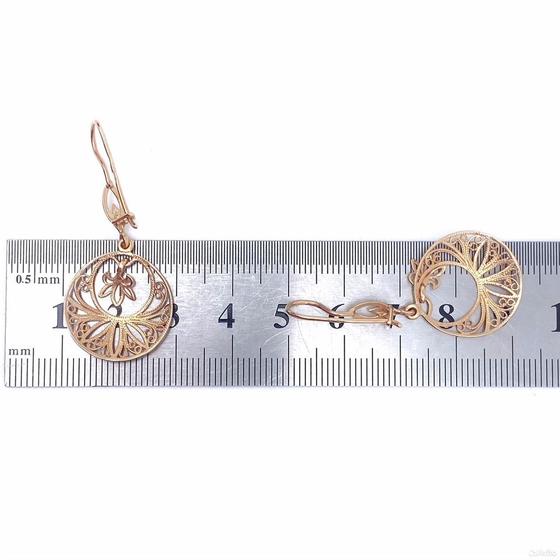 Золотые серьги 585пр. вес: 3,27гр