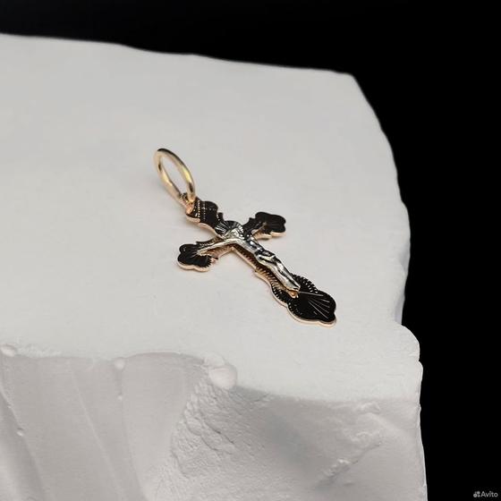 Золотой крест 585пр. вес: 0,80гр