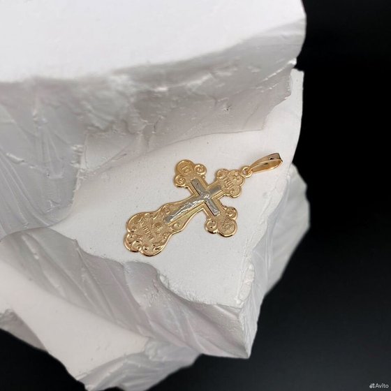 Золотой крест 585пр. вес: 1,81гр