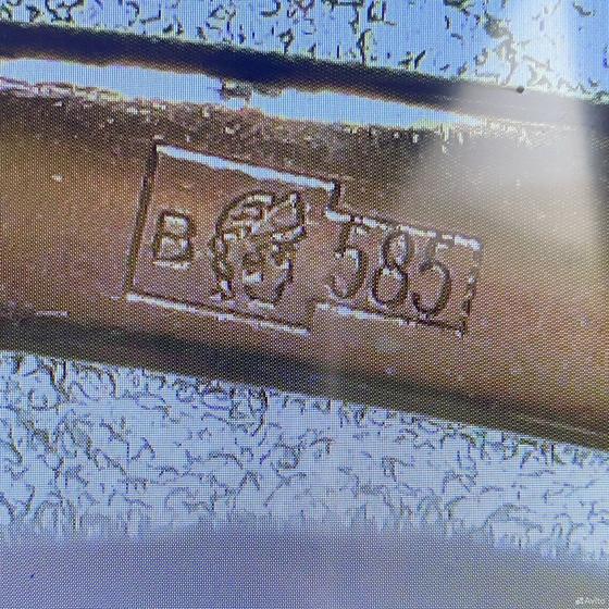 Золотое кольцо с бриллиантами 585пр. размер: 16,3