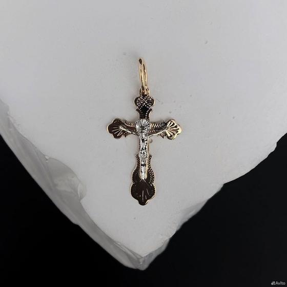 Золотой крест 585пр. вес: 0,80гр