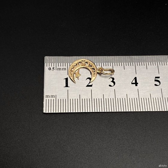 Золотая подвеска 585пр. вес: 0,67гр