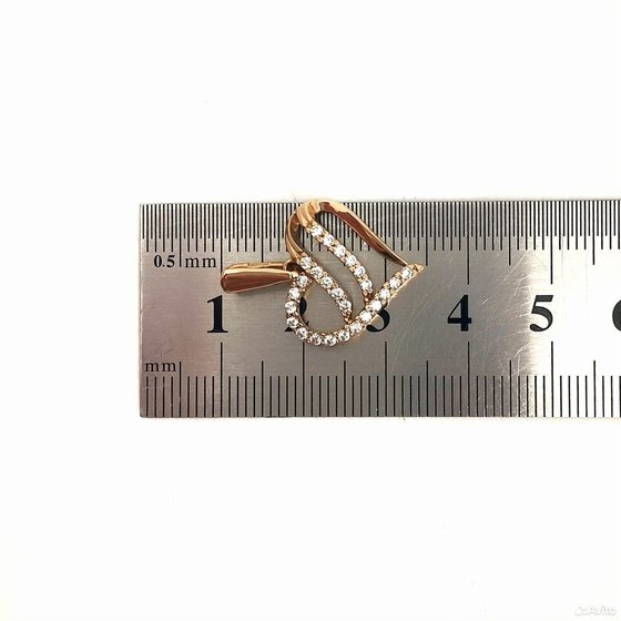 Золотая подвеска с камнями 583пр. вес: 2,07гр